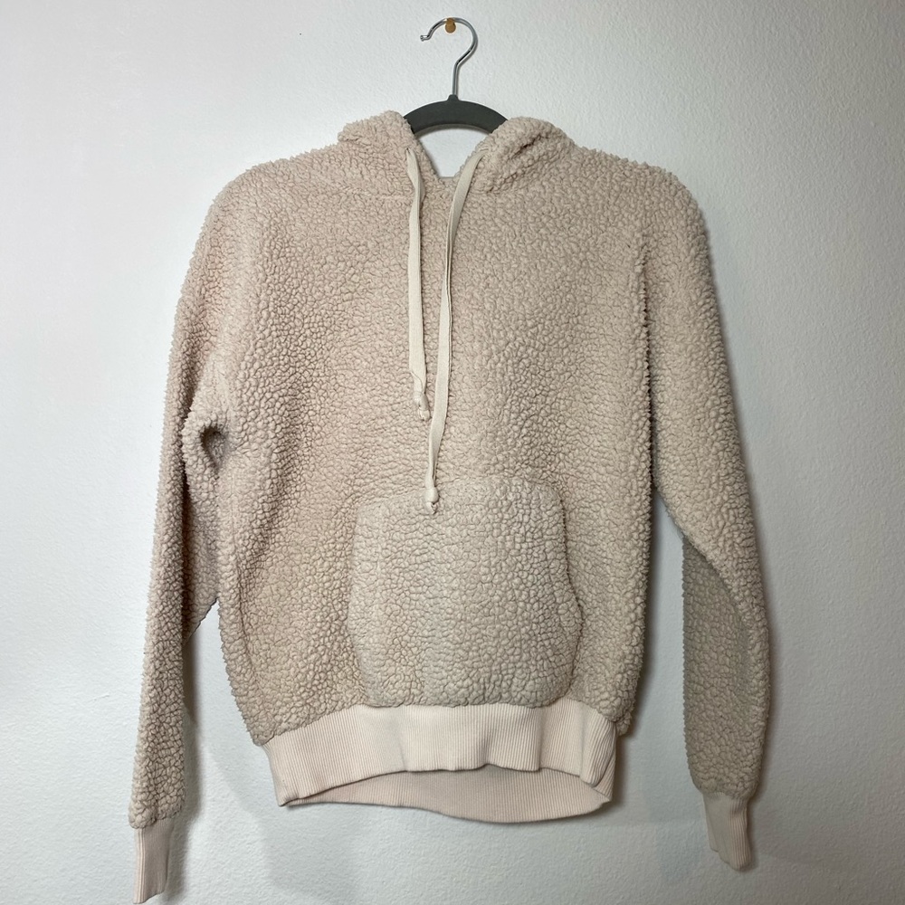 American eagle off white cozy hoodie